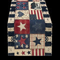 Rustic Americana Table Runner 6 ft – Stars & Stripes Patriotic Home Décor