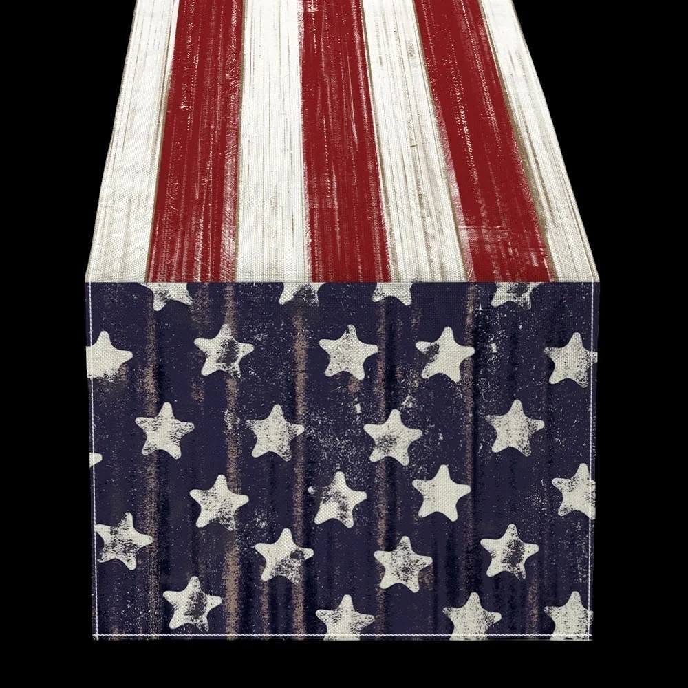 Rustic Americana Flag Décor – Distressed Red, White & Blue Farmhouse Accent