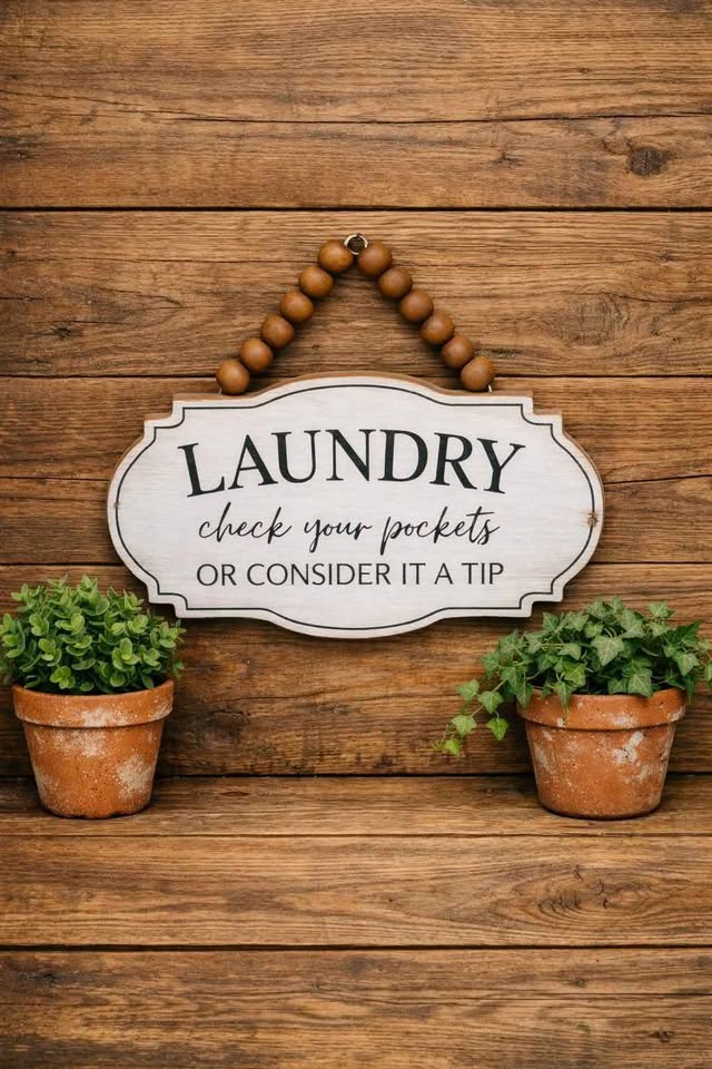 Laundry Wall Decor Sign 8.25" X 10.31" X 0.38"