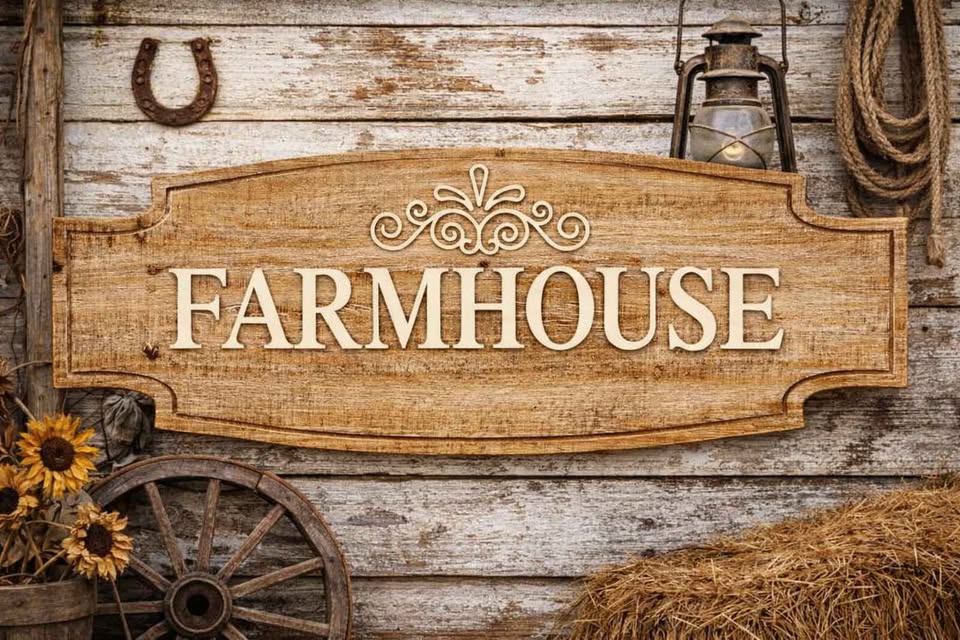 10" X 24" Wooden Farmhouse Sign