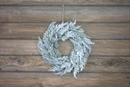 12" Frosted Cedar Berry Wreath | Winter Farmhouse Door Décor