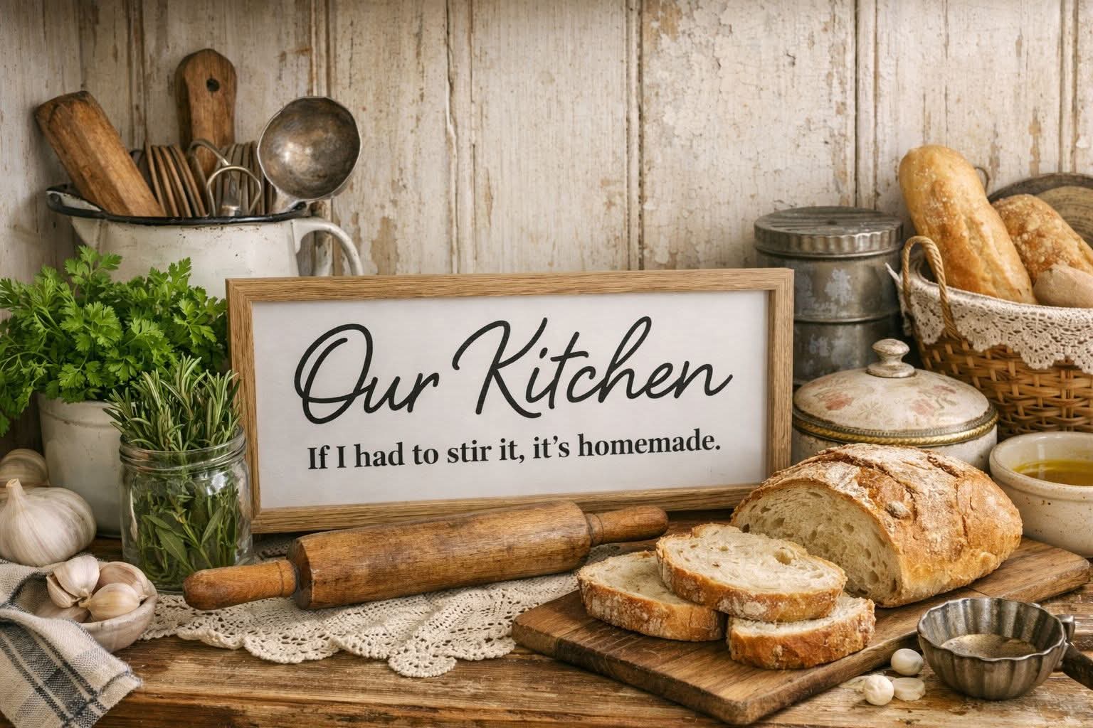 6" X 16" Kitchen Wall Decor