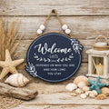 Welcome ish Sign 9.5 H X  7.69"W X 0.64" D