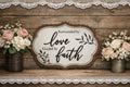Surrounded By Love Wall Decor 15.55 X 21.65 X 0.5D