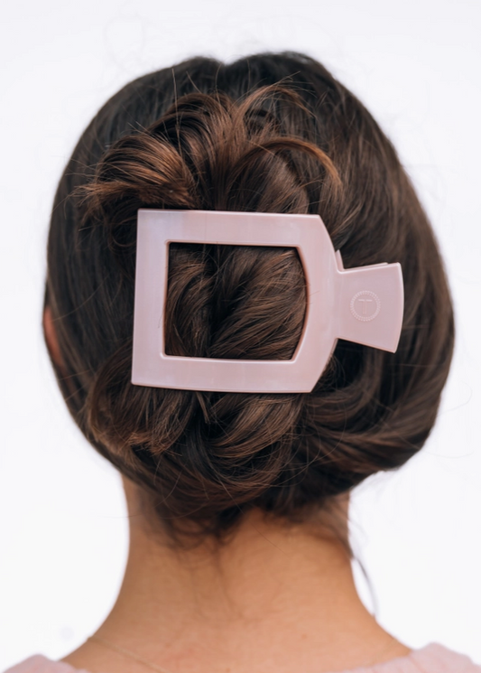 Teleties Pearly Pink Square Hair Clip