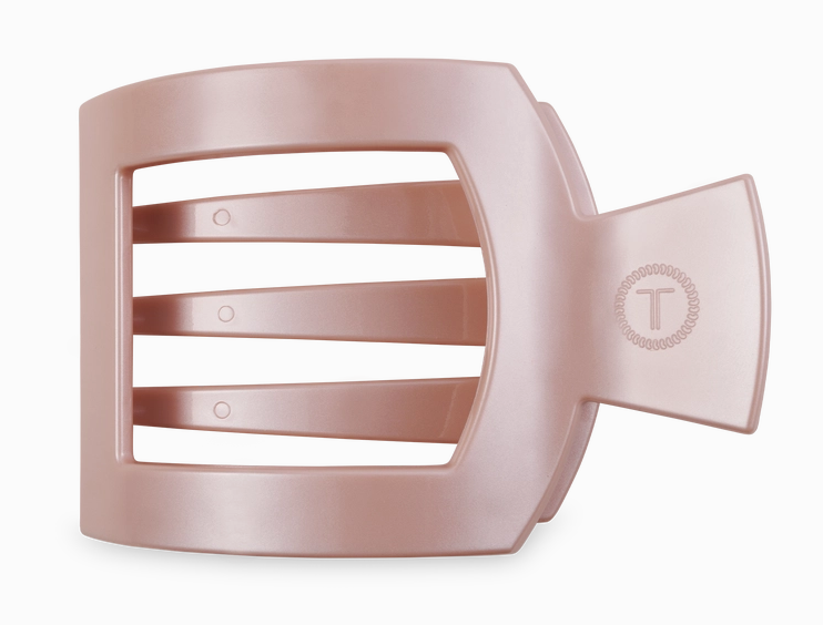 Teleties Pearly Pink Square Hair Clip