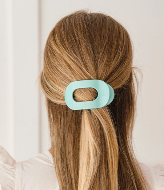 Teleties Totally Turquoise Round Hair Clip