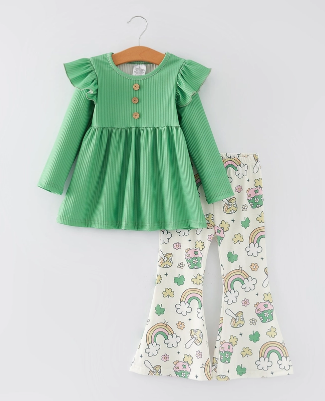 Girl's St. Patrick's Day Green Set