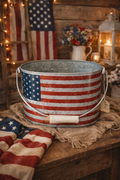 Patriotic Metal Utensil Caddy