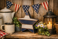 6" Wooden Star Shelf Sitter