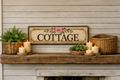 6" X 12" Metal Cottage Sign