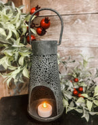 13.5" Luminary Lantern | Farmhouse Decorative Candle Lantern