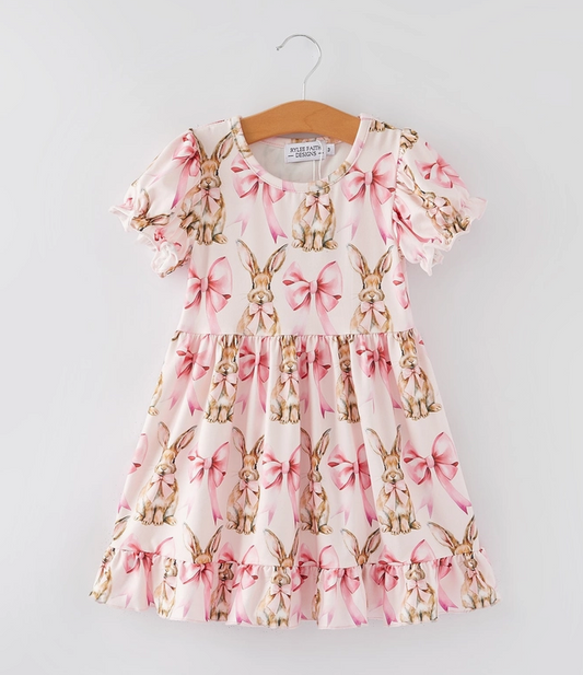 Bunny Bow Girl's Dress