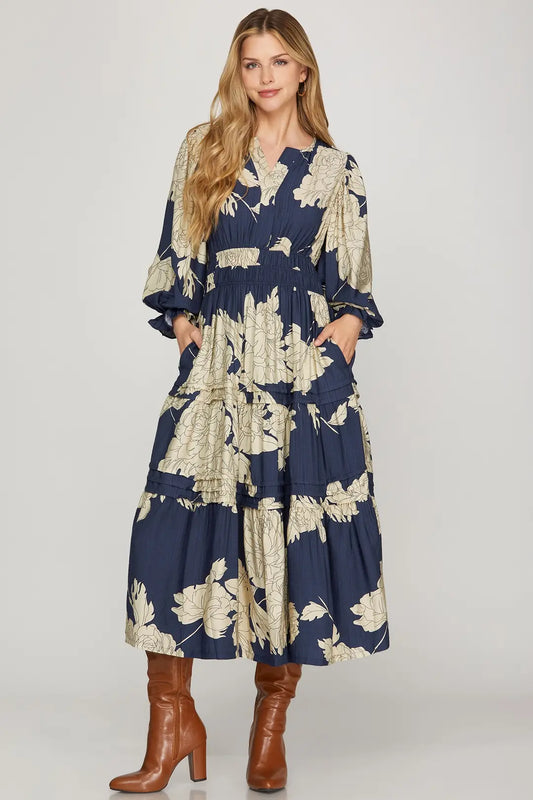Navy Maxi Dress
