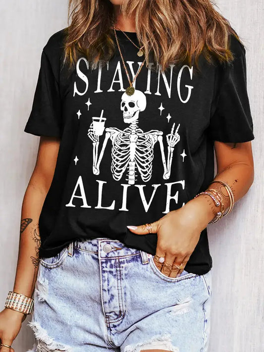 Staying Alive Coffee T-shirt